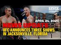 UFC Announces 3 Cards Set for May in Jacksonville Reaction - MMA Fighting