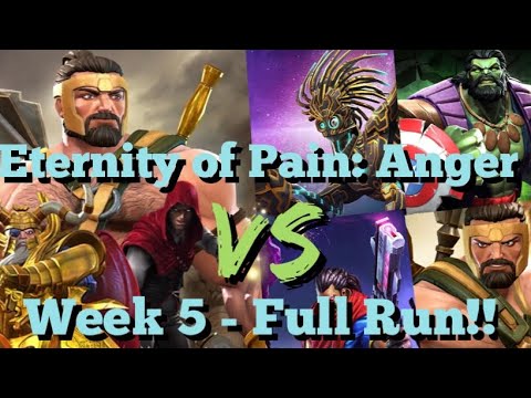 MCOC - Eternity of Pain: Anger - Week 5 - Full Run - Hercules / Hood - 3 Thronebreaker Objectives!