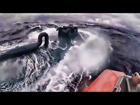Wild Footage Of The Coast Guard Chasing Down And Boarding A Drug Smuggler's Semi-Submersible