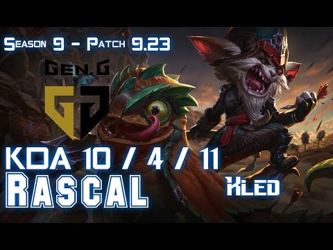 Gen Rascal KLED vs AATROX Top - Patch 9.23 KR Ranked