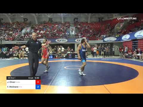 65 Kg Rr Rnd 1 Jordan Oliver Sunkist Kids Wrestling Club Vs Frank Molinaro Titan Mercury Wrestling