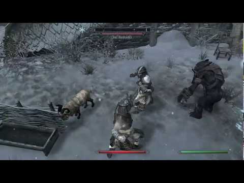 Skyrim SE Legendary Survival Mode: Fist fighting an orc chief in the cold which ends in a glitch...