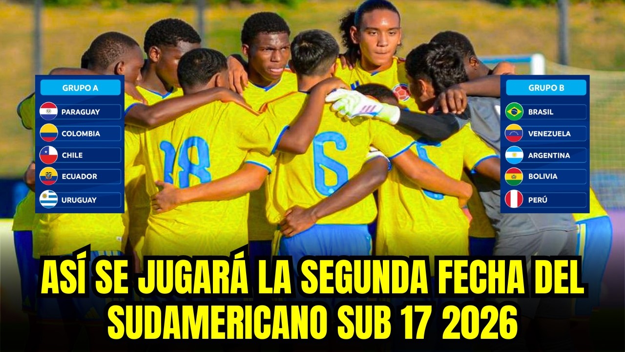 SOUTH AMERICAN UNDER 17 CHAMPIONSHIP 2026: THIS IS HOW THE SECOND ROUND WILL BE PLAYED