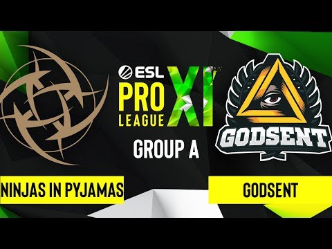 CS:GO - Ninjas in Pyjamas vs. GODSENT [Overpass] Map 2 - ESL Pro League Season 11 - Group A