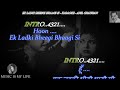 Ek Ladki Bheegi Bhaagi Si Karaoke With Scrolling Lyrics Eng हिंदी