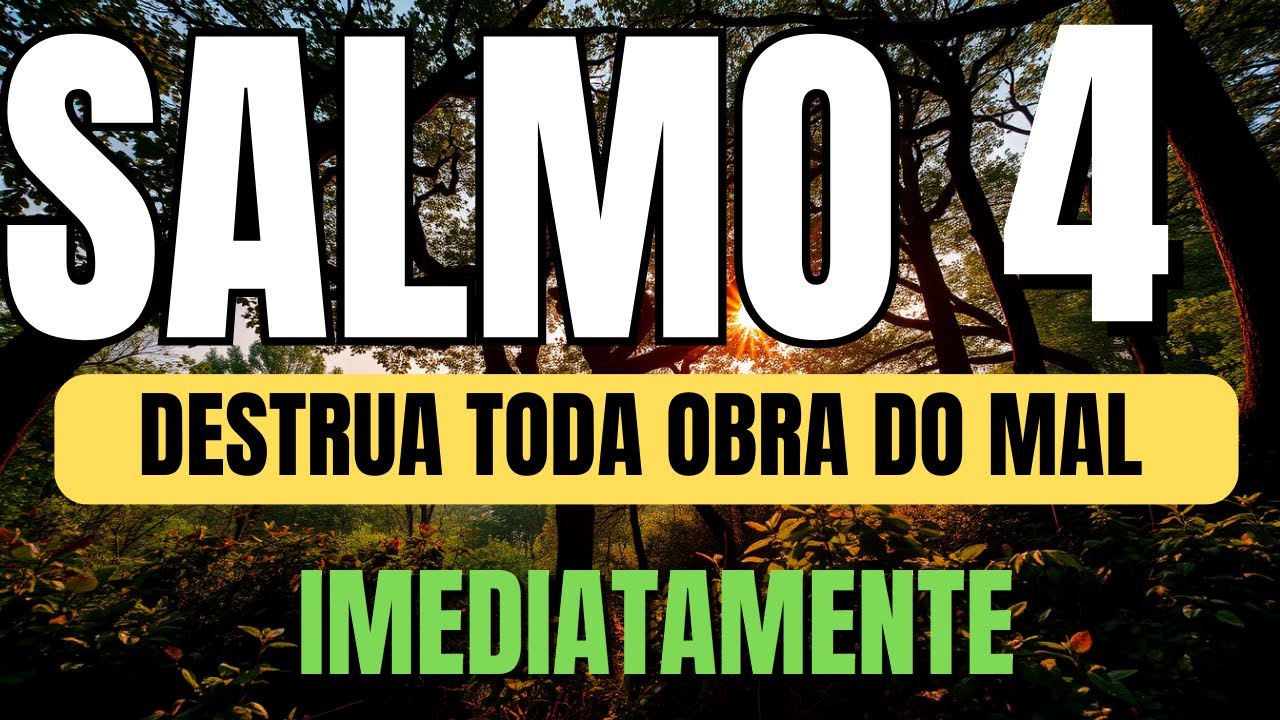 ORAÇÃO COM UNÇÃO DO PODEROSO SALMO 4 PARA RECUPERAR SUA PAZ INTERIOR E DESCANSAR EM DEUS