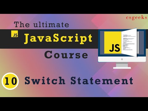 JavaScript Tutorial 10 Switch Statement