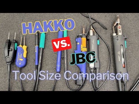 Hakko vs. JBC Soldering Tools: Size Showdown! The Ultimate Comparison!