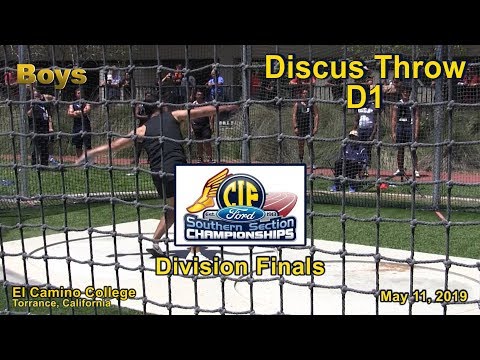2019 TF - CIF-ss Finals (D1) - Discus (Boys)