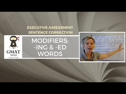 GMAT Ninja SC Ep 8: -ing & -ed Modifiers