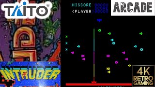 Intruder Arcade ( Taito 1980 ) 4k Gameplay
