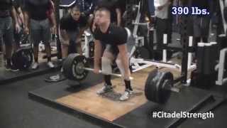 preview picture of video '2014-11-21 Knowles record setting Front Squat & Clean'