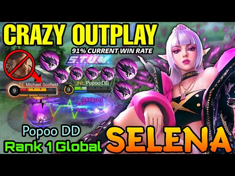 YOU CAN'T STOP ME Selena Insanely Outplay! - Top 1 Global Selena by Popoo DD - MLBB
