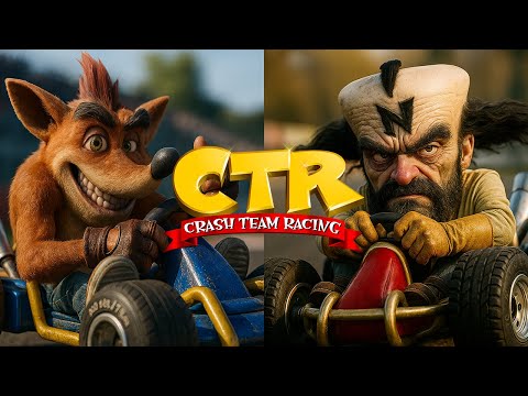 CTR (Crash Team Racing): All Characters Reimagined in Real Life with AI