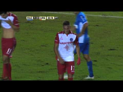 Salvó Vismara. Racing 1 - Argentinos 0. Fecha 11. Primera División 2016.