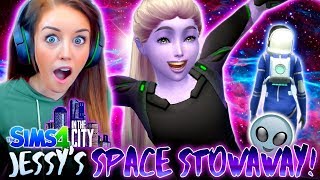👽SECRET STOWAWAY FROM SPACE?!💫(The Sims 4 IN THE CITY #32!💒)￼