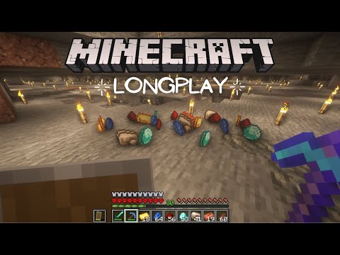 Minecraft Hardcore Longplay - Relaxing Mining Adventure, Diamond Mineshaft (No Commentary) 1.17