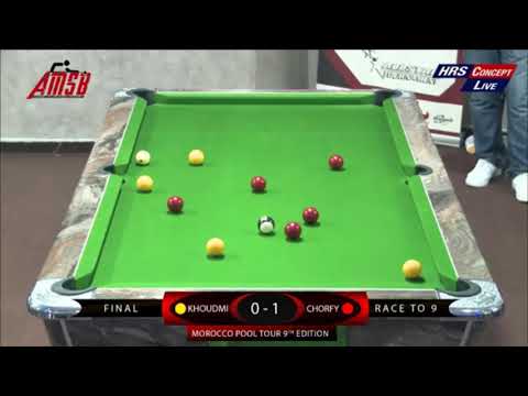 Morocco Pool Tour   FINAL   CHORFY VS KHOUDMI Race To 9