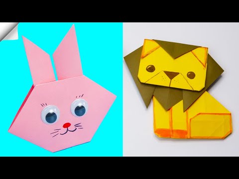 Origami FOX DIY Paper crafts Easy origami toys
