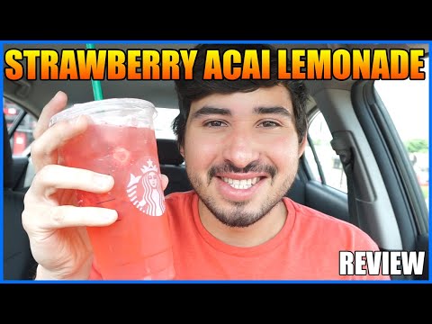 STARBUCKS Strawberry Acai Lemonade Refresher REVIEW