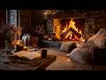 Sunday Night Fireplace Ambience 🌙 Burning Logs & Cozy Fire Sounds | 4K 12 Hr