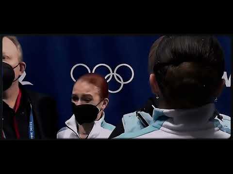 Kamila Valieva and Alexandra Trusova || sad Beijing.