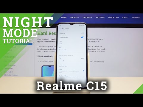 How to Turn On / Off Eye Comfort Mode in REALME C15 – Find / Enable Night Mode