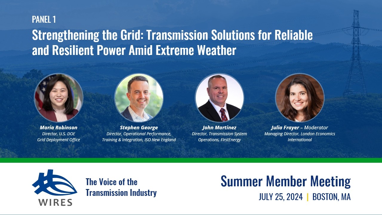 Watch Panel 1 on YouTube – Strengthening the Grid: Transmission Solutions for Reliable and Resilient Power Amid Extreme Weather