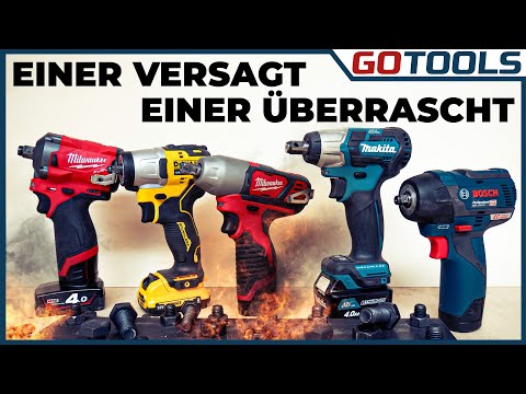🔥 Der große 12V Schlagschrauber-Test | Bosch vs Milwaukee vs Dewalt vs Makita | inkl. Verlosung