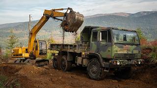 Building a Road to my Mountain with a 6x6 Dump Truck