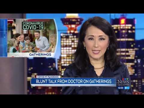 Blunt talk from doctor on gatherings