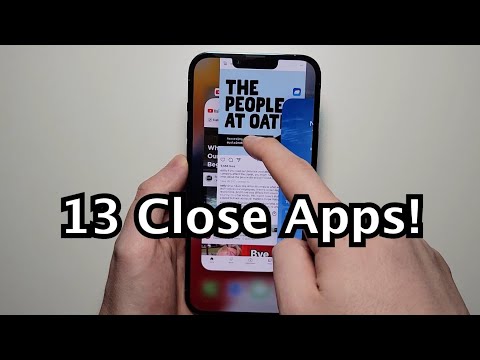 iPhone 13 How to Close Apps, Multiple Apps At Same Time