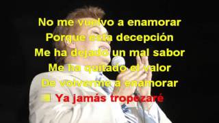 JUAN GABRIEL NO ME VUELVO A ENAMORAR con letra