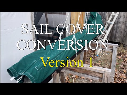 Contessa 26 Refit ep.34 - Converting a Mainsail Cover to a Sail Pack