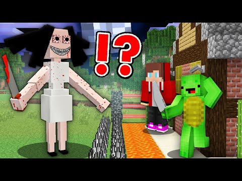 Funny Mikey - SCARY SERBIAN DANCING LADY vs. Security House in Minecraft Challenge - Maizen JJ and Mikey
