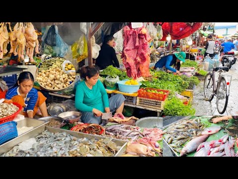 Exploring Boeng Tompun Market Food Tour- Fresh Produce, Raw Meats & Authentic Flavors @Biggestmarket