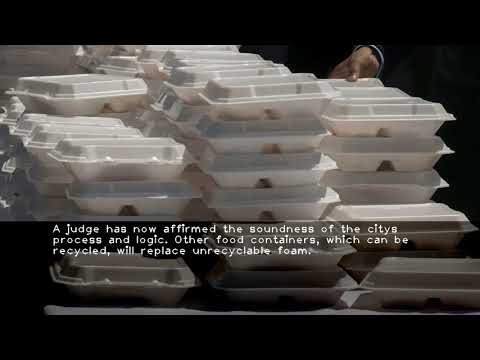 Sayonara  foam  as New York City should now ban them for food containers