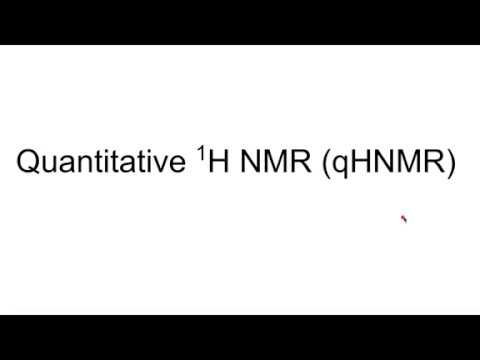 Determining percent purity using Quantitative Proton NMR (qHNMR/qNMR)