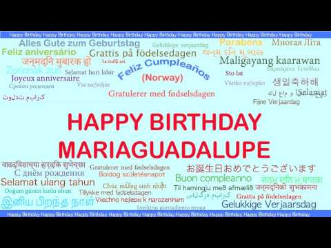 MariaGuadalupe   Languages Idiomas - Happy Birthday