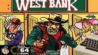 WEST BANK – Commodore 64 (1987) | Wild West Bank Defense with Quickdraw Action
