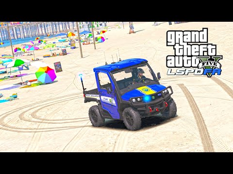 CARTERISTAS en la PLAYA de VALENCIA -  (LSPDFR #1065)