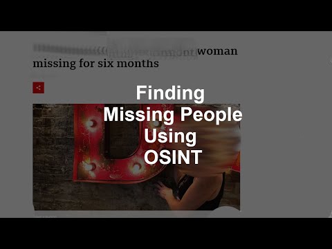 Trace Labs Recap (OSINT To Find Missing People)