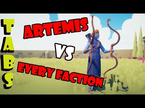 Artemis Solo Fight vs Every Faction in TABS Dynasty Update | Sandbox Gameplay