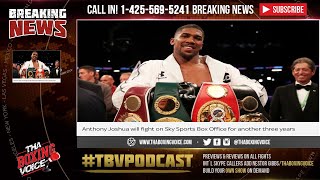 🎙Anthony Joshua ✍🏽Signs 3 Year 😳Deal With Eddie Hearn🔥and Matchroom Boxing🥊