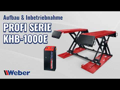 Weber Scherenhebebühne KHB-1000E - Aufbau und Inbetriebnahme bis Dezember 21