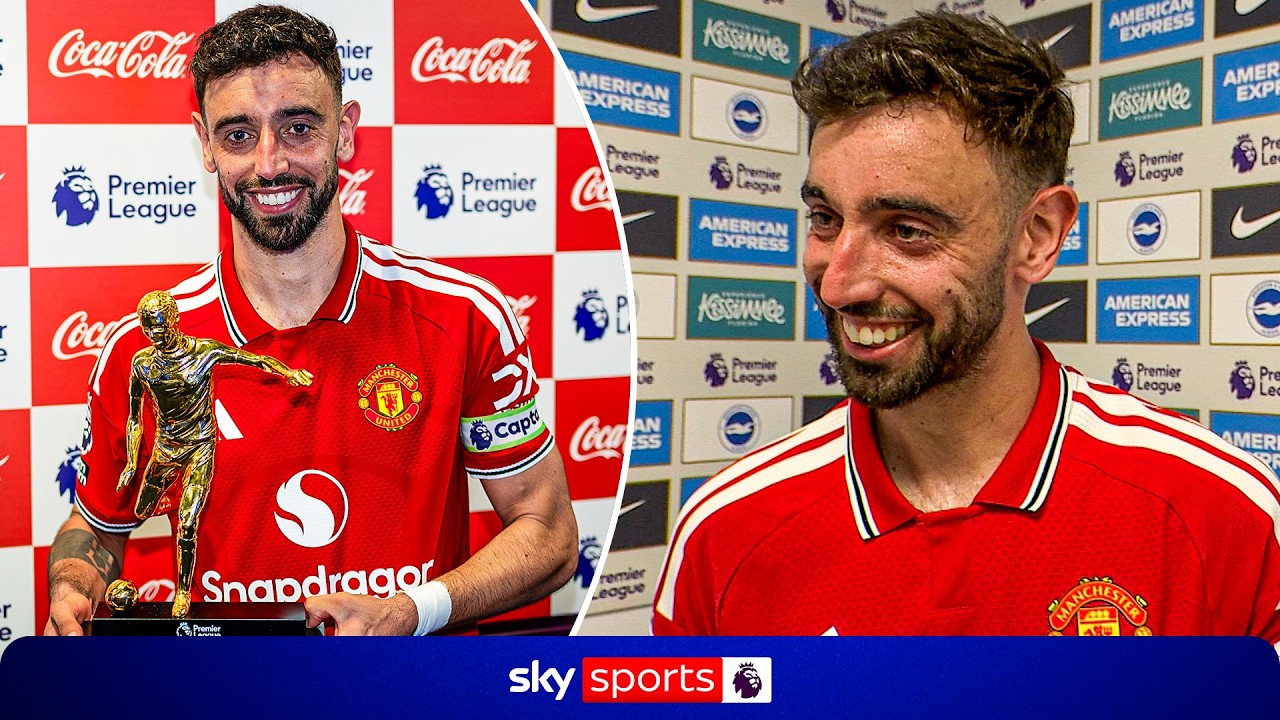 Bruno Fernandes FULL reaction to breaking PL assist record ✨
