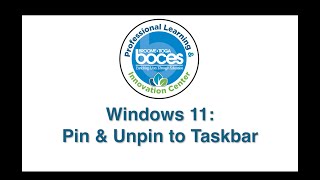 Pin and Unpin Programs to the Taskbar