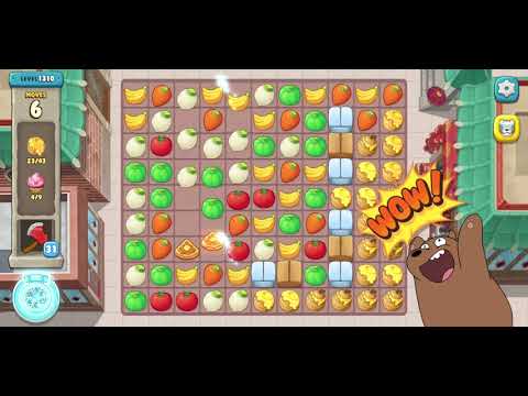 We Bare Bears Match3 Repairs Level 1310 - No Boosters