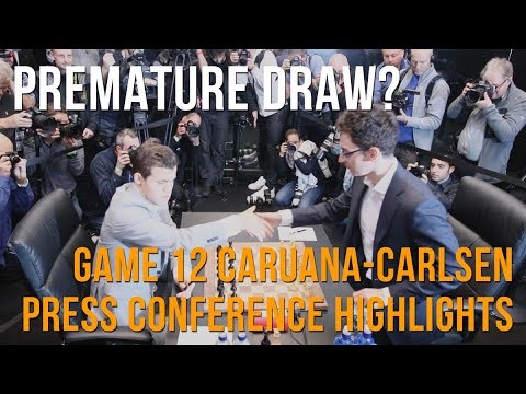 Caruana-Carlsen Game 12, Premature Draw?