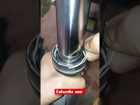 shock absorber oil dust seal take it out Bajaj Pulsar NA200 #bike #video #mechanic #short